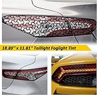 Vista 7 de Paquete de 2 láminas autoadhesivas para faros delanteros, color Y cuadrícula, para luces traseras, autoadhesivas, de 18.89 x 11.81 pulgadas
