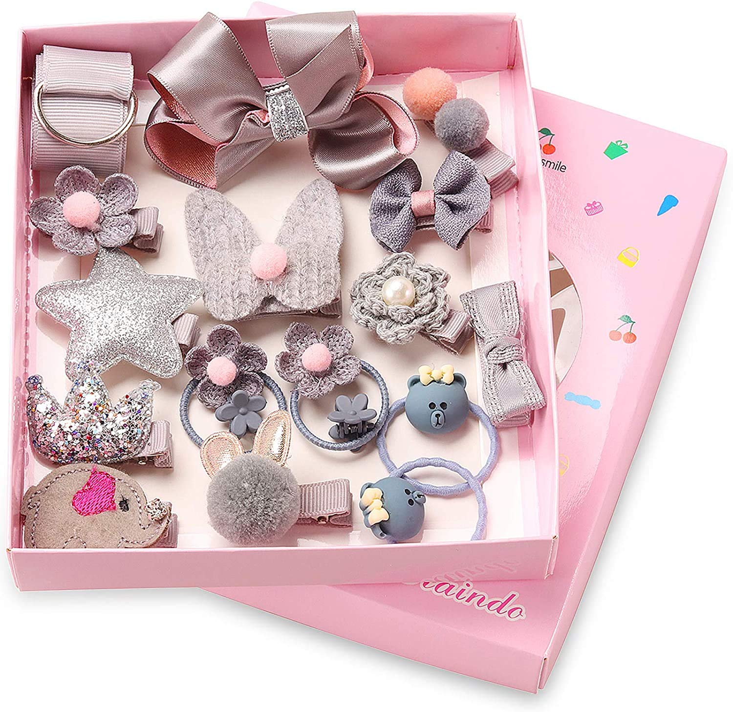 See full amazon price history chart for KolorFish Baby Girls Hair Clips Cute Bows Elastic Hair Ties Accessories Ponytail Hairpins Set For Baby Girls Teens Toddlers, 18 pieces Pack, Grey, Grey KolorFish Baby Girls Hair Clips Cute Bows Elastic Hair Ties Accessories Ponytail Hairpins Set For Baby Girls Teens Toddlers, 18 pieces Pack, Grey, Grey (B08XXY3SR4) Amazon Price History, Amazon Price Tracker