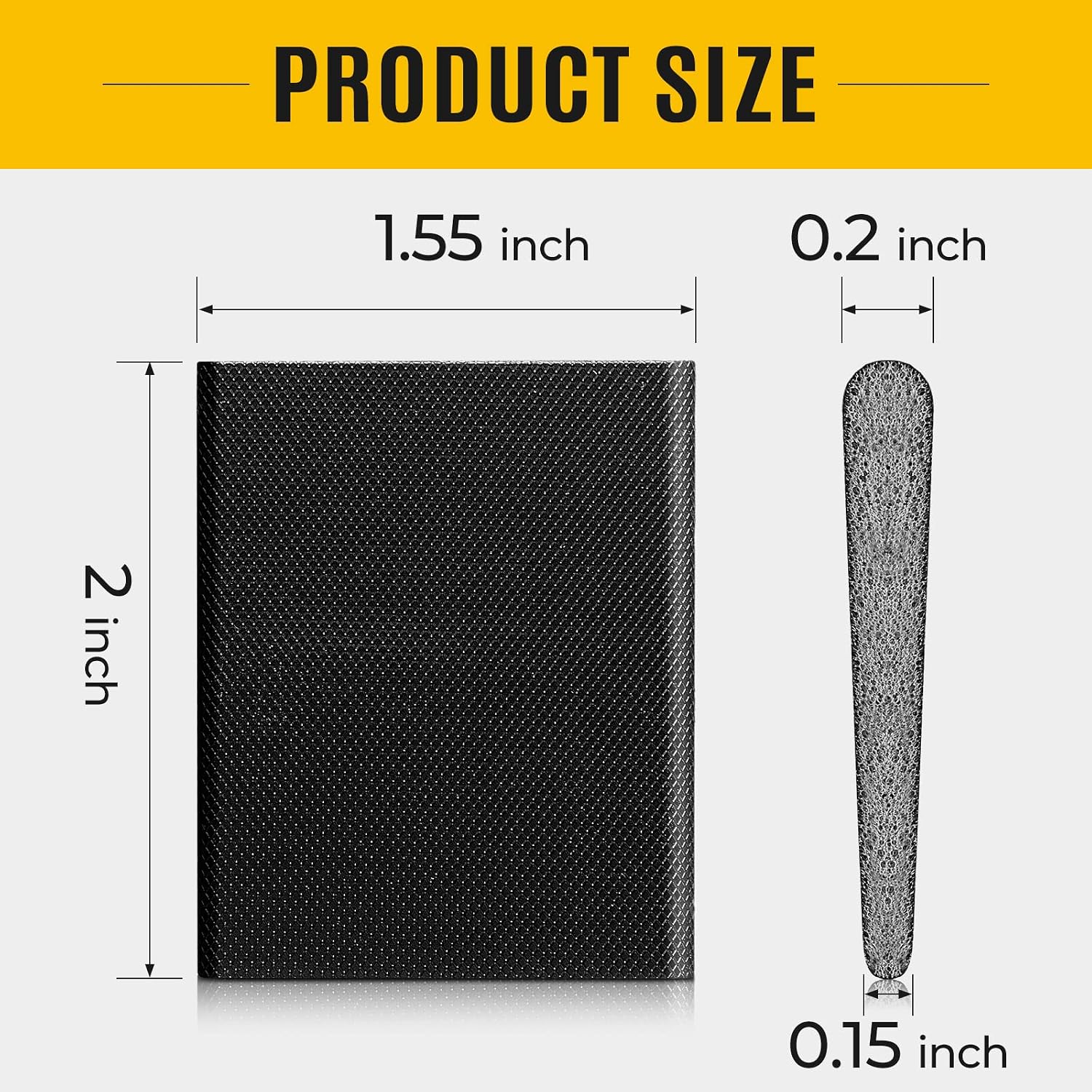 Zonon 16 Pieces Door Corner Seal Weatherstripping Exterior Door Frame Seal Draft Stopper Adhesive Corner Pads for Weather Stripping and Draft Protection (Black)