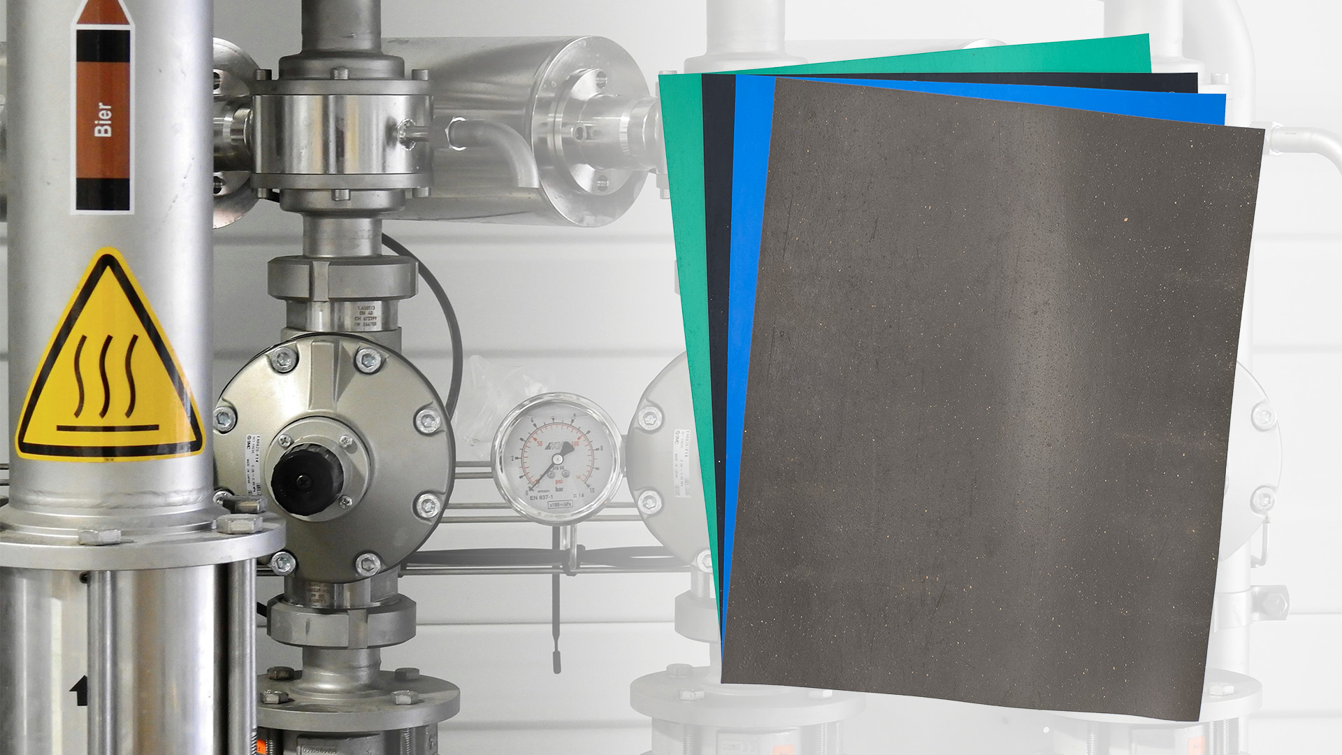 Image of Gasket Making Material Paper Sheet High Temp Pressure Chemical Grade for Gasoline Diesel Oil Air Compressor DIY Rebuild Sealing (1207, 3 Pcs, Black, Non Asbestos)