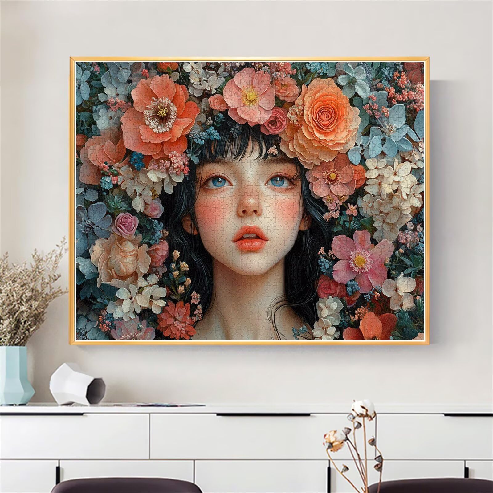 Puzzle Erwachsene 2000 Teile Mädchen Blume Educa Jigsaw für Kinder ab 8 Jahren Mädchen Jungen, Erwachsene Impossible Klassische Puzzles Schwer, Anspruchsvoll Spielspaß, Als Geschenke 70x99cm t-770