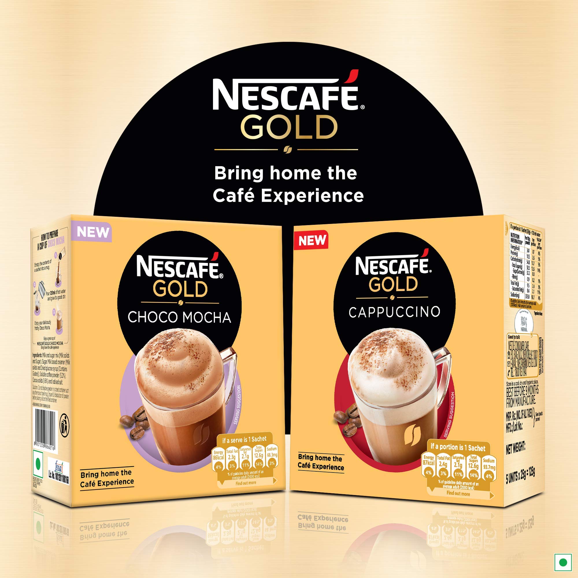 Buy NESCAFÉ Gold Choco Mocha Instant Coffee Premix, 125g (5 sachets
