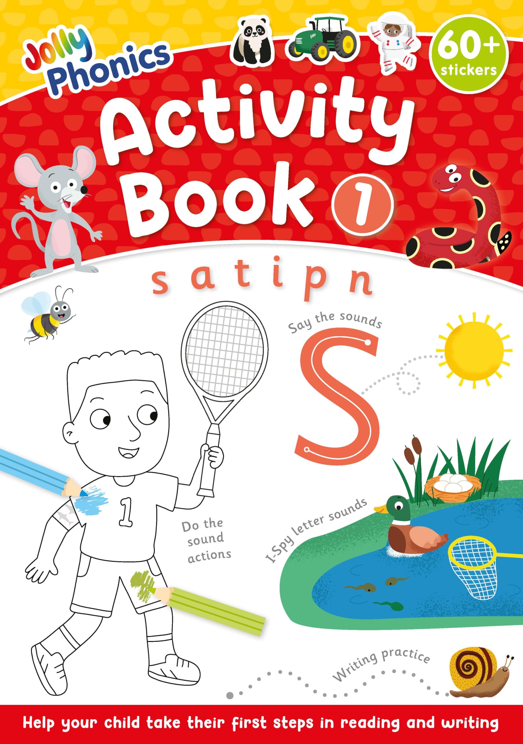 Jolly Phonics Activity Book 1: in Precursive Letters (British English edition) (Jolly Phonics Activity Books, set 1-7 Updated Edition)