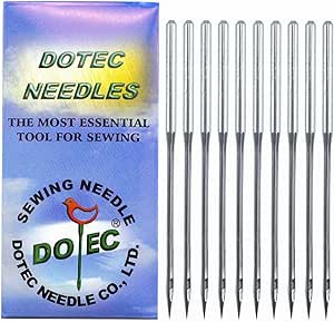20-Pack DOTEC LWX6T Curve Needles For Blindstitch Sewing Machines - Multiple Sizes Available
