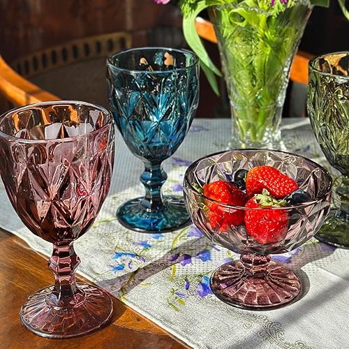 Miniatura 2 de Cuencos para servir Pink Cruise Postre Bowl 8.5 fl oz Tazón de helado Vajilla de vidrio