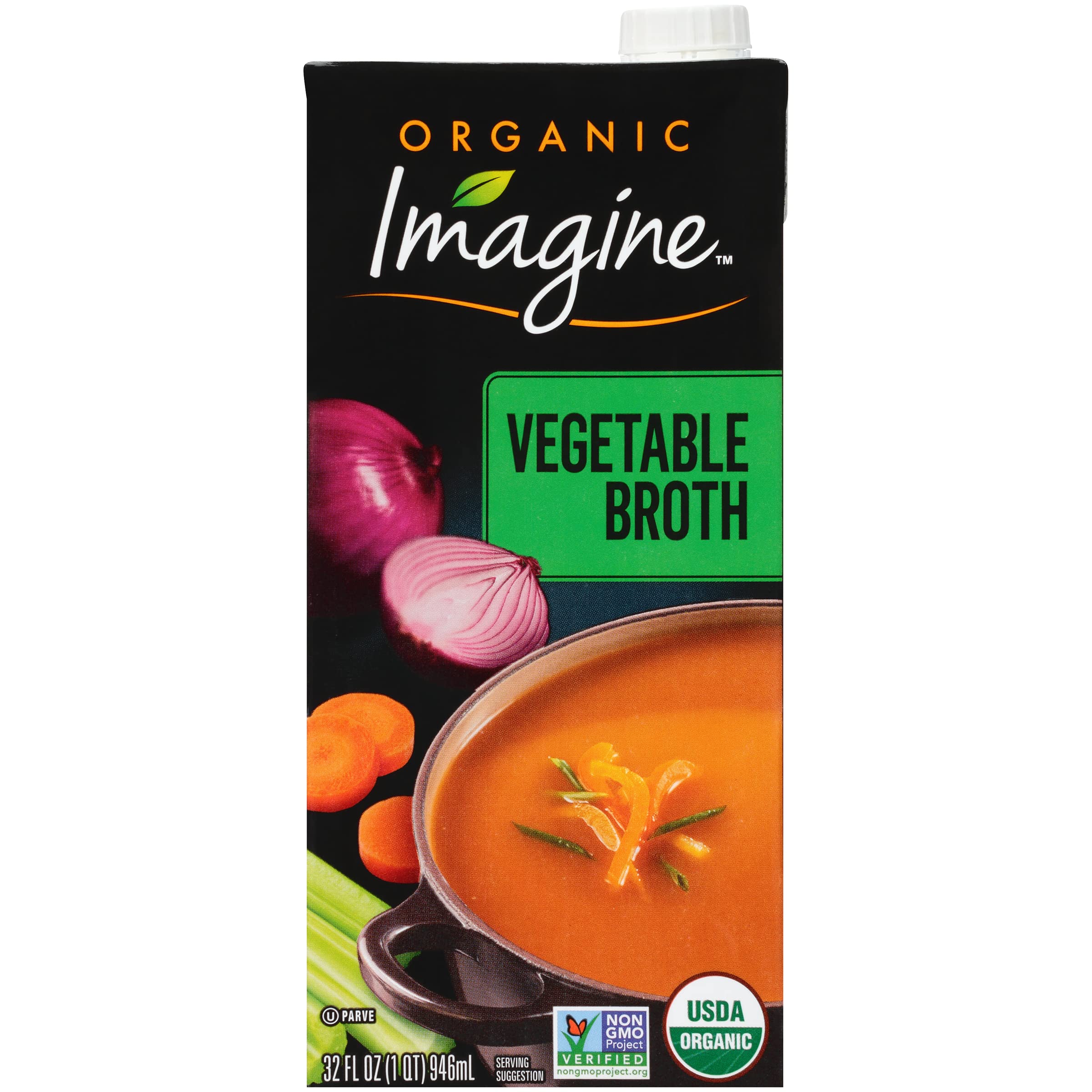 Photo 1 of *8/19/2024* Imagine Organic Vegetable Broth, 32 fl oz (Pack of 6)