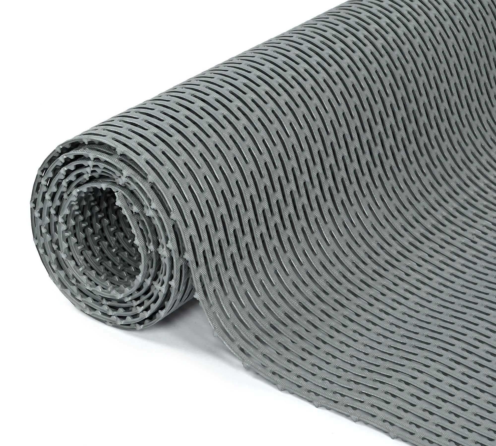 MYOYAY Alfombrilla antideslizante de 90 cm x 300 cm, 5 mm de grosor, patrón de rejilla en forma de H, perforada, alfombrilla antideslizante para zonas húmedas, adecuada para baño, garaje y pasillo
