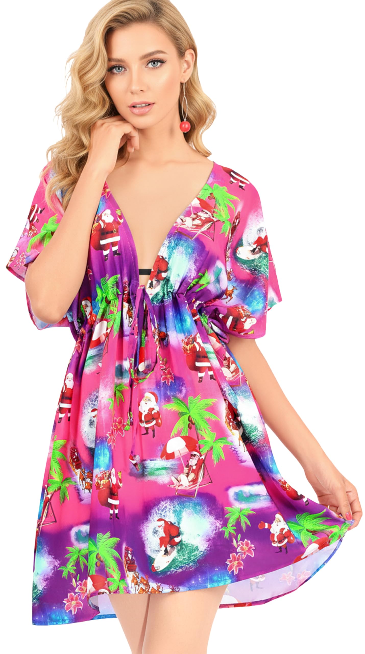 HAPPY BAY Womens Beachwear Swim Beach Dress Cover Ups for Christmas Bathing Suit Cover up Swimsuit Coverups for