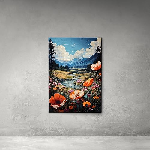 Nature's Tapestry, Crested Butte Wildflower Art Print, Captivating Artwork Inspired by the Beauty of Colorado's Wilderness, Wall Art, Home Decor