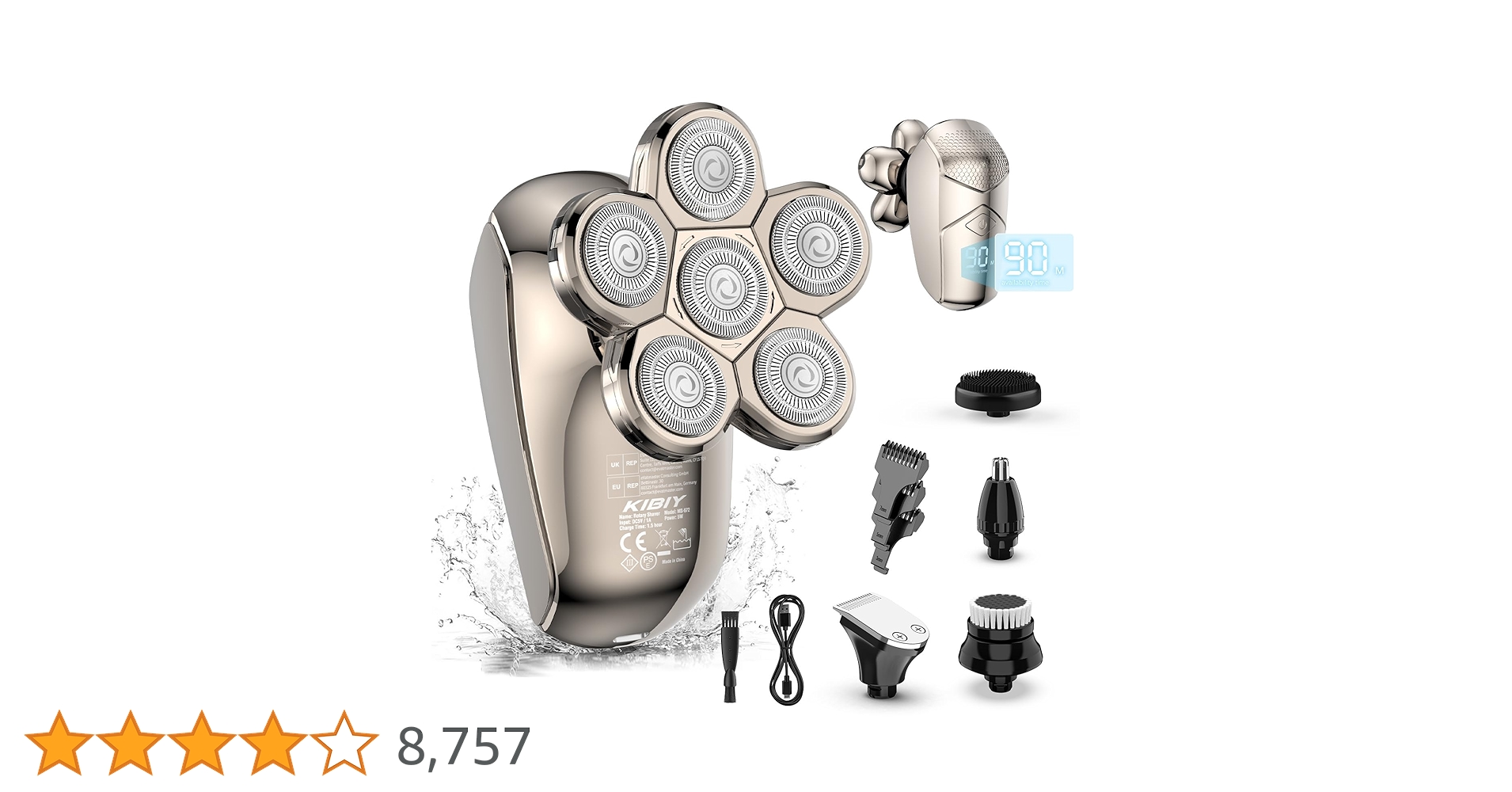 Bertきりっとさん専用.5 Amazon | スキンヘッド シェーバー Kibiy 5-in-1 6D