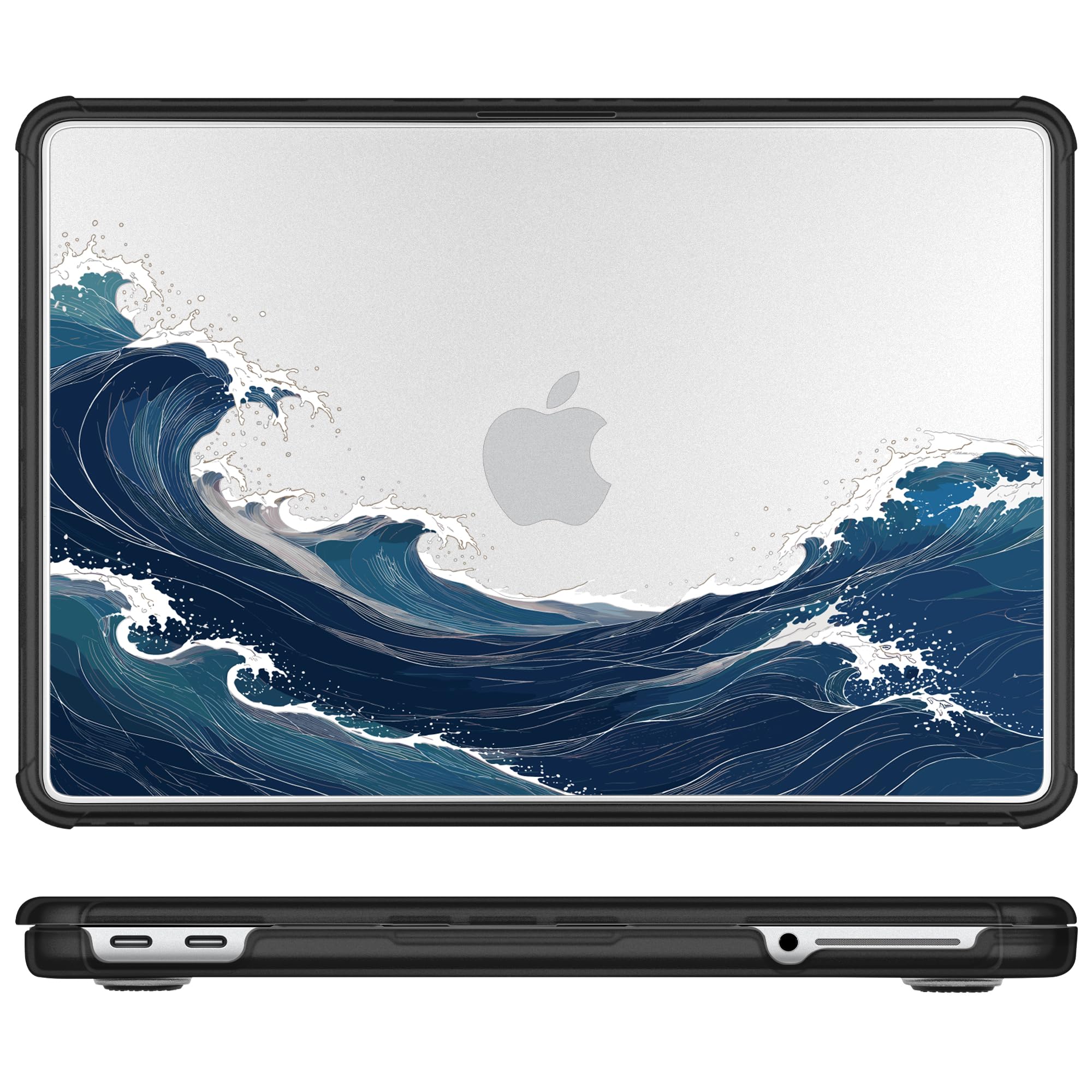 Batianda AstroEdge Hülle für MacBook Neo 13 2026 A3404 Ocean Current Black