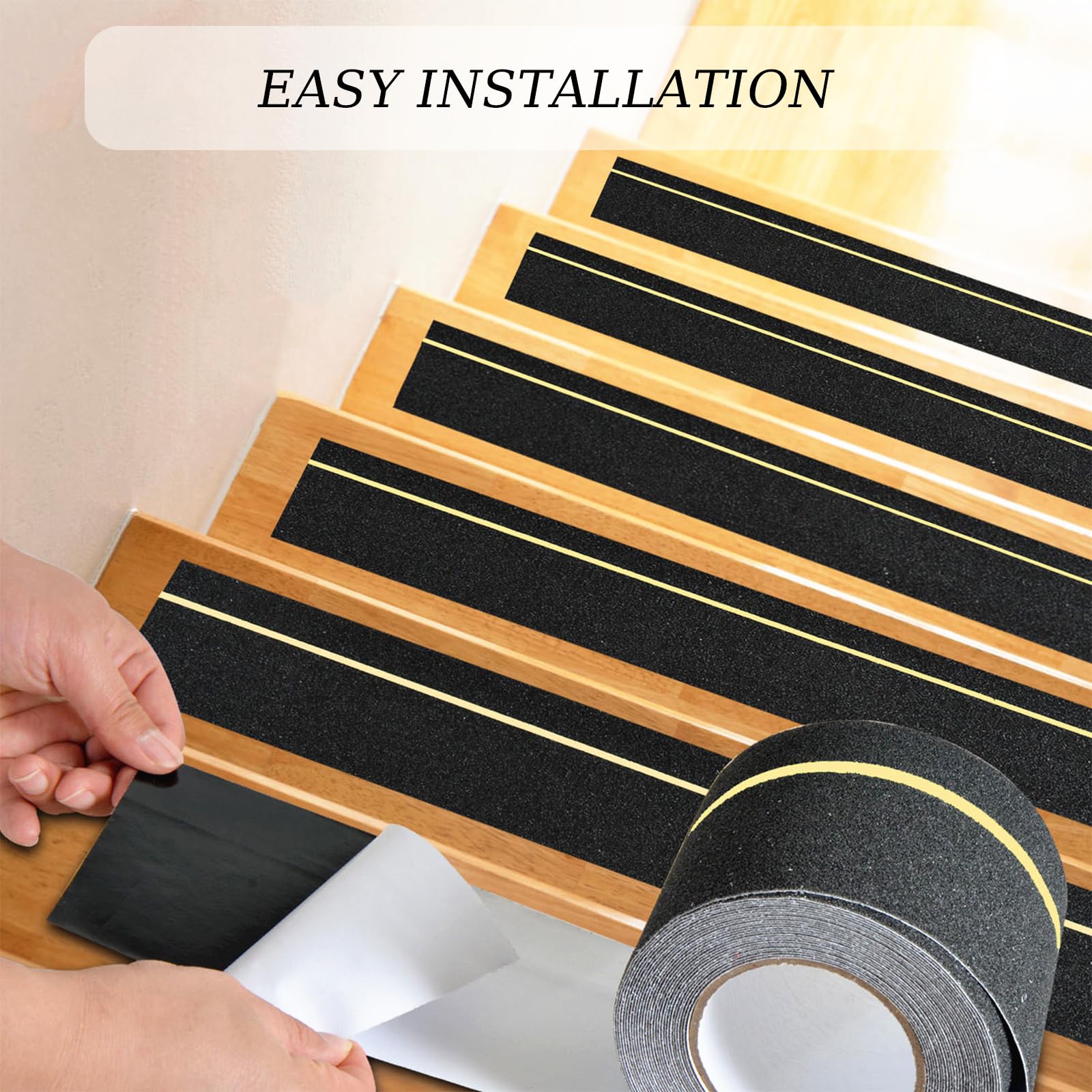 kingsea Nastro antiscivolo 10 cm x 10 m, impermeabile sicurezza non skid roll grip nastro, non slip adesivo nastro adesivo per steps grips traaction tread staircase