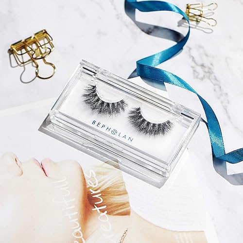 Miniatura 8 de Pestañas postizas naturales de visón, pestañas postizas Bepholan, aspecto natural, pestañas de ojo de gato, pestañas de manga esponjosas, XMZ010