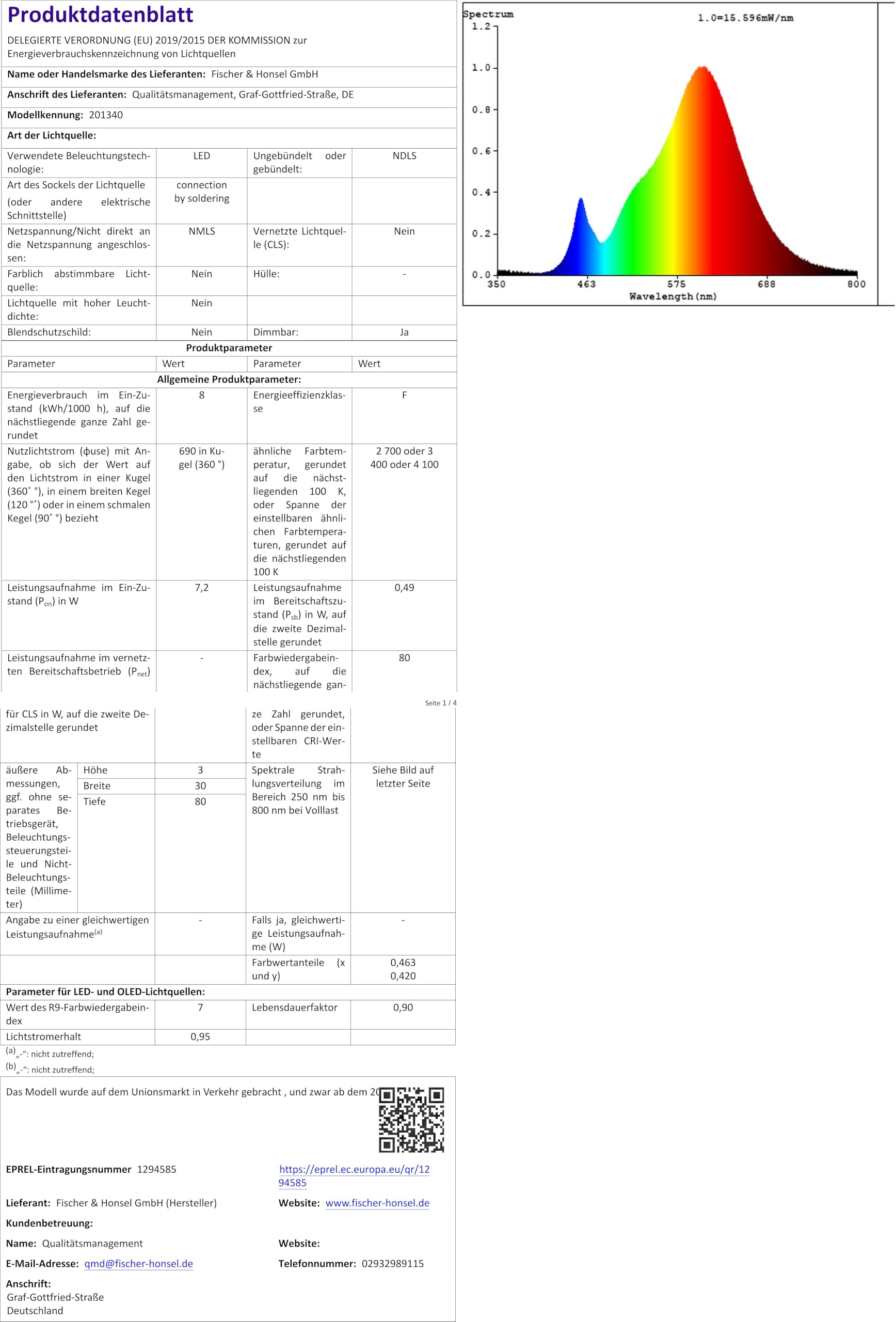 Fischer & Honsel Wandleuchte Bowl TW 1x LED 6,0 Watt, matt, nickelfarben, 3 Stufen CCT, stufenlos dimmbar, 30012, 11 x 20 x 7 cm (LxBxH), 610 lm, 2700 K / 3350 K / 4000 K