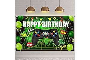 Epic Gamer Backdrop: Celebrate Birthdays with a Level-Up Ambiance