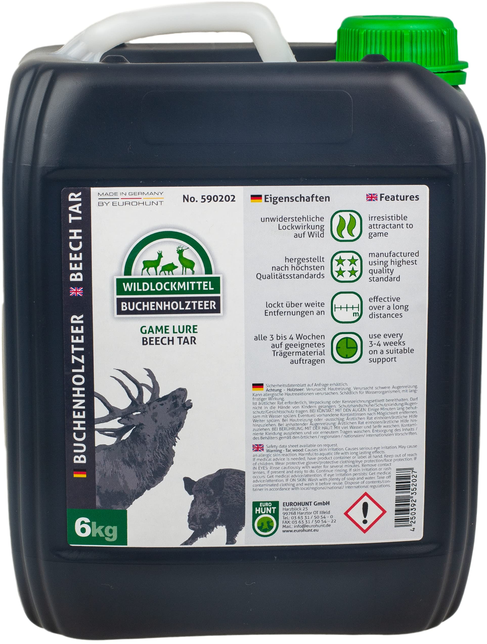Eurohunt 590202 - Catrame di legno di faggio, 5 l