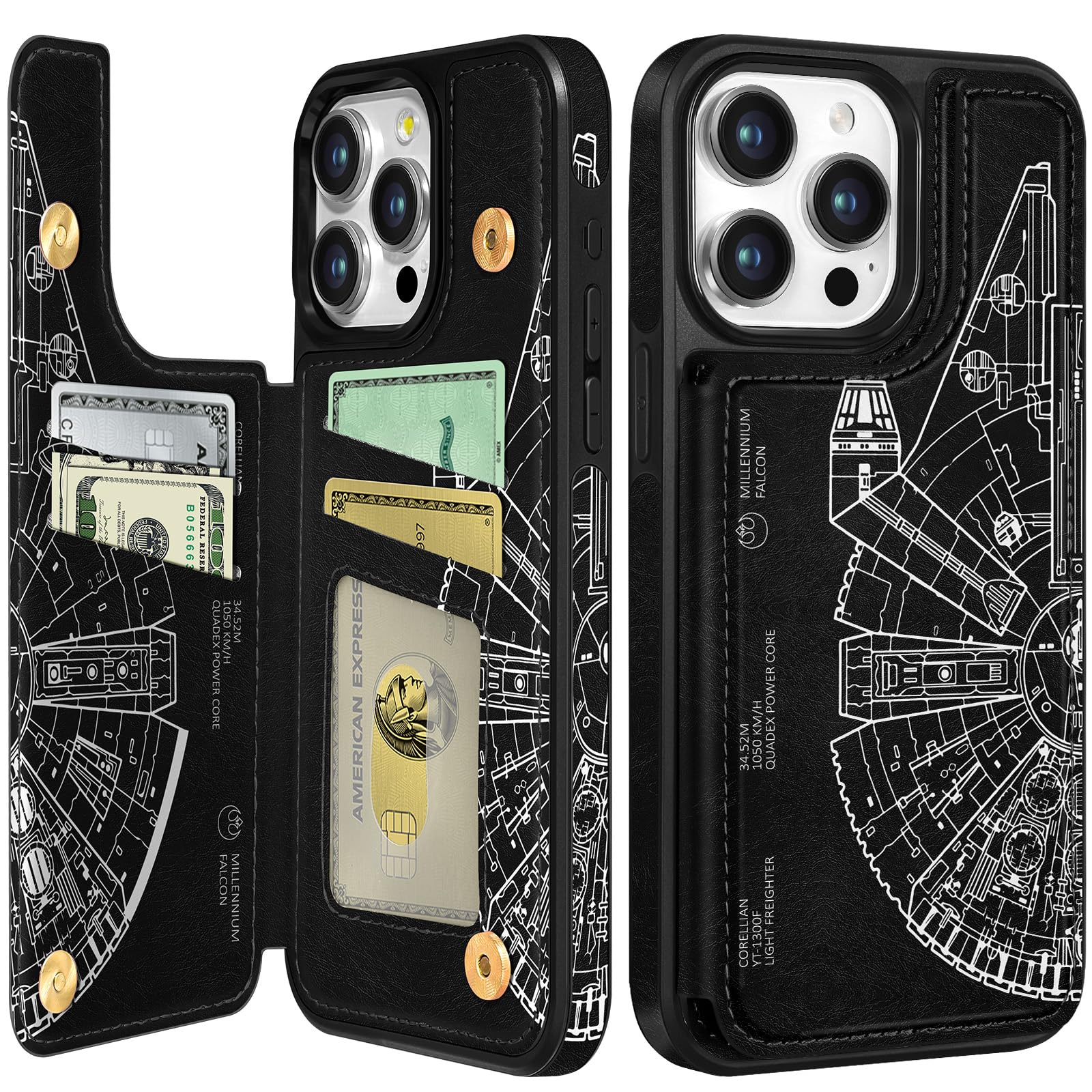Amazon.com: Lotadilo for iPhone 15 Pro Max Wallet Case with Card