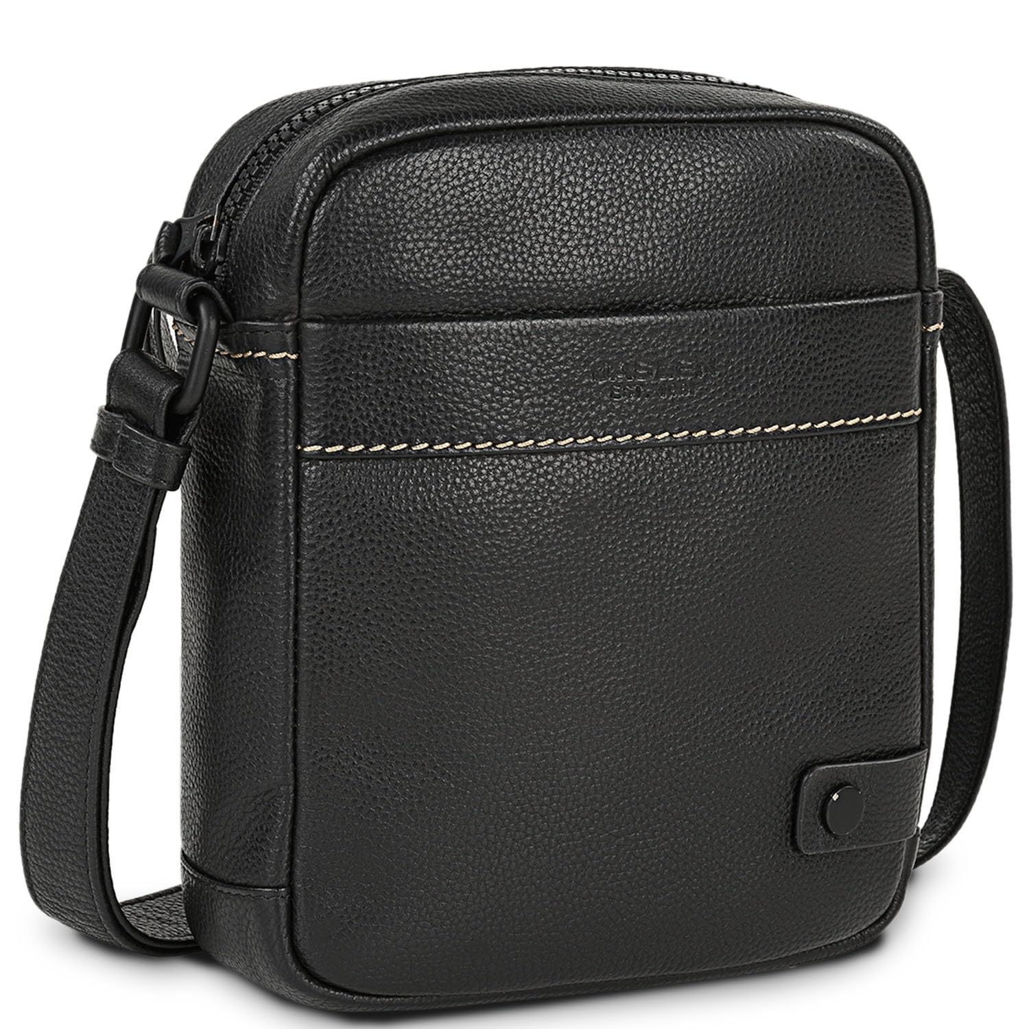 Men's Leather Crossbody Messenger Bag Stylish Herrentasche Umhängen Leder S