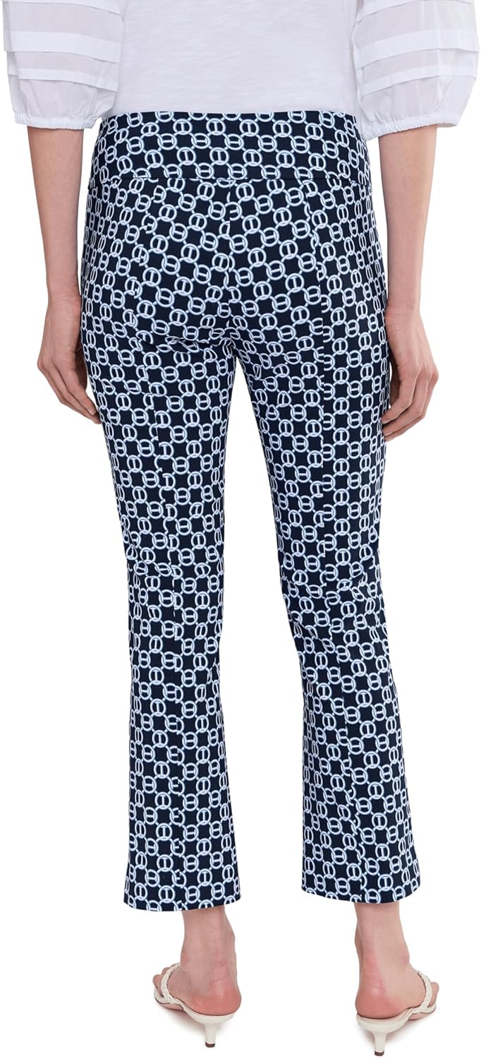 Elliott Lauren Women's Chainlink - Elastic Waist Pull on Boot Cut Pants