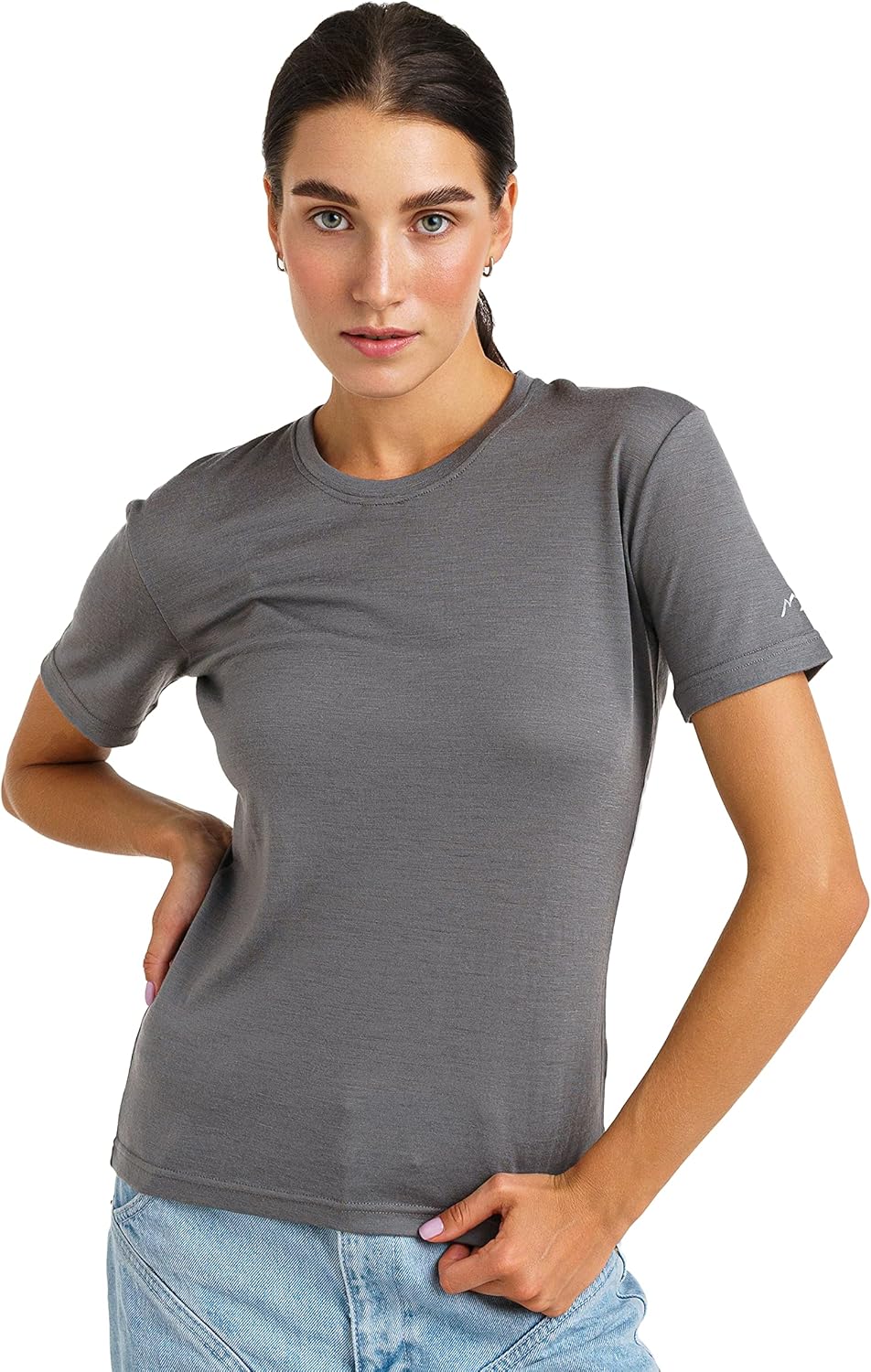 Merino.tech Merino Wool Shirt Women - 100% Merino Wool Base Layer Women Short Sleeve Tee