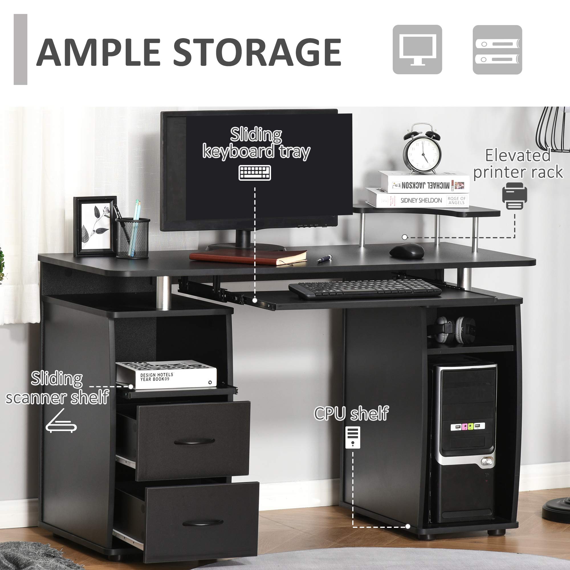 Buy MultiFunction Computer Desk Home Office Workstation with