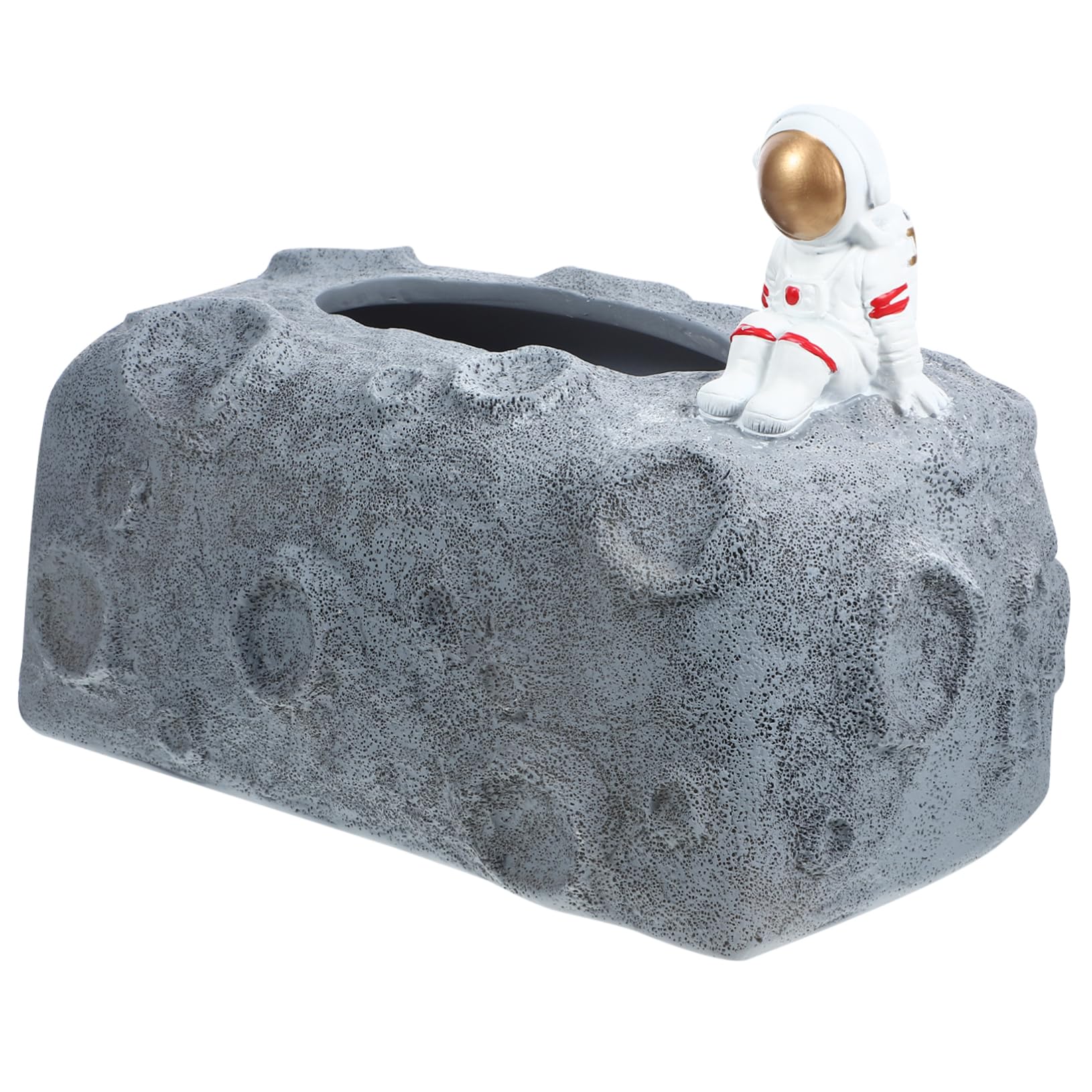 SOLUSTRE 1Pc Astronaut Decorative Tissue Box Cute Napkin Holder for Home Office Restaurant Easy to Clean Present Idea for Friends and Family