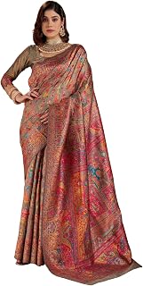 SGF11 Women's Kanjivaram Pure Soft Silk Saree With Unstitched Blouse Piece Price In India