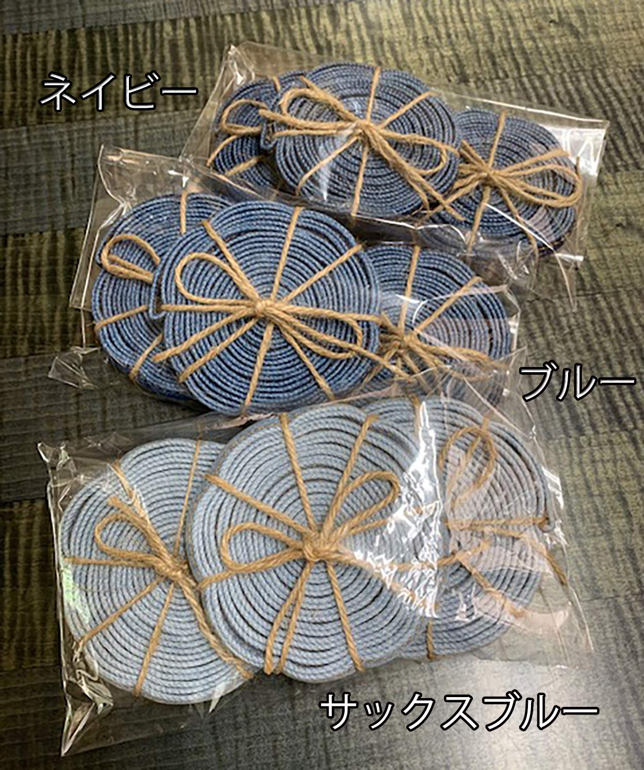 Amazon | PooLoce デニム ループ (ブルー/日本製 / 3m×3本セット) 経年