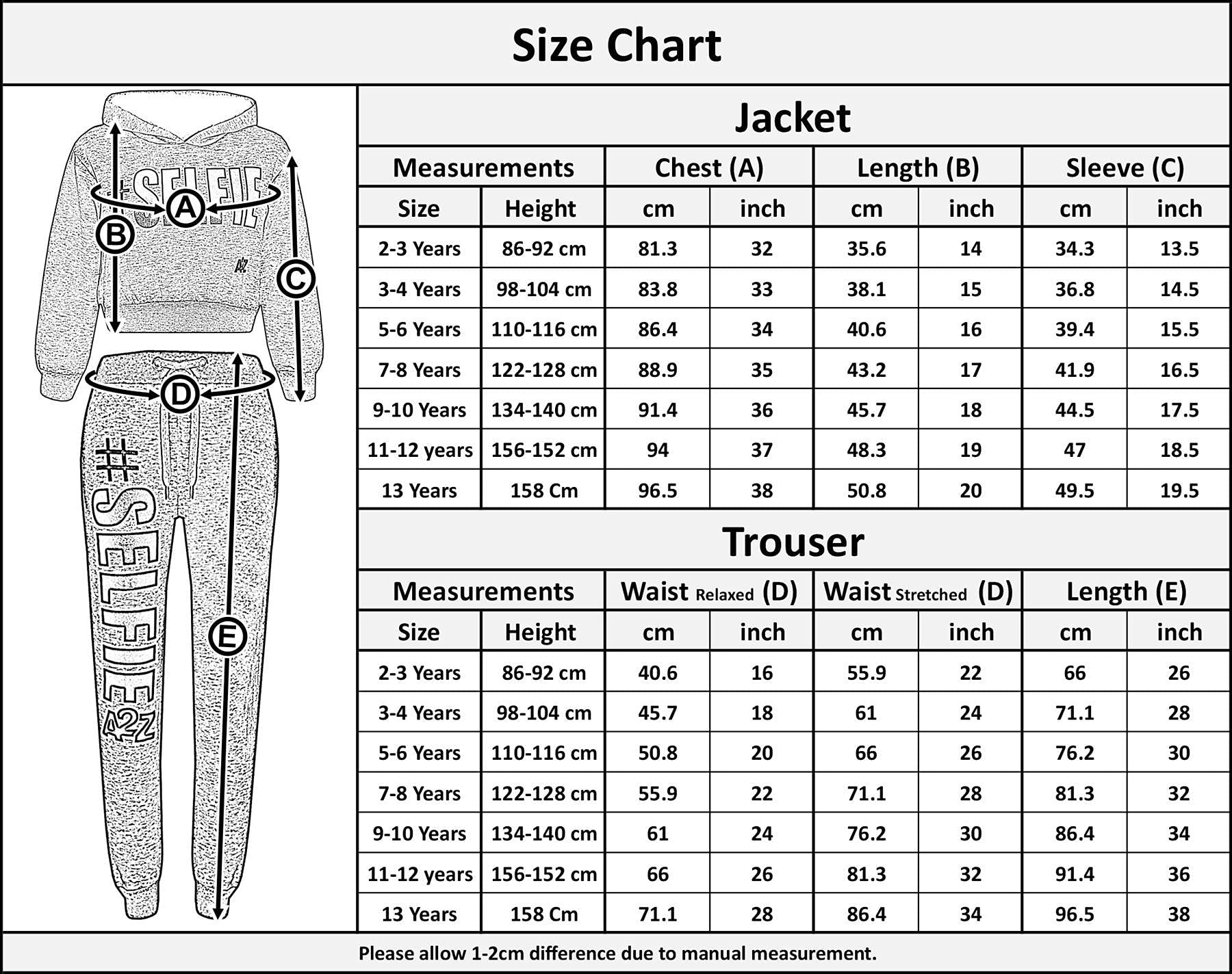A2Z 4 Kids Enfants Filles Garçons Survêtement Designer Gris #Selfie Imprimer Toison Encapuchonné Crop Top Bottom Jogging Costume Joggers Âge 5-13 Ans