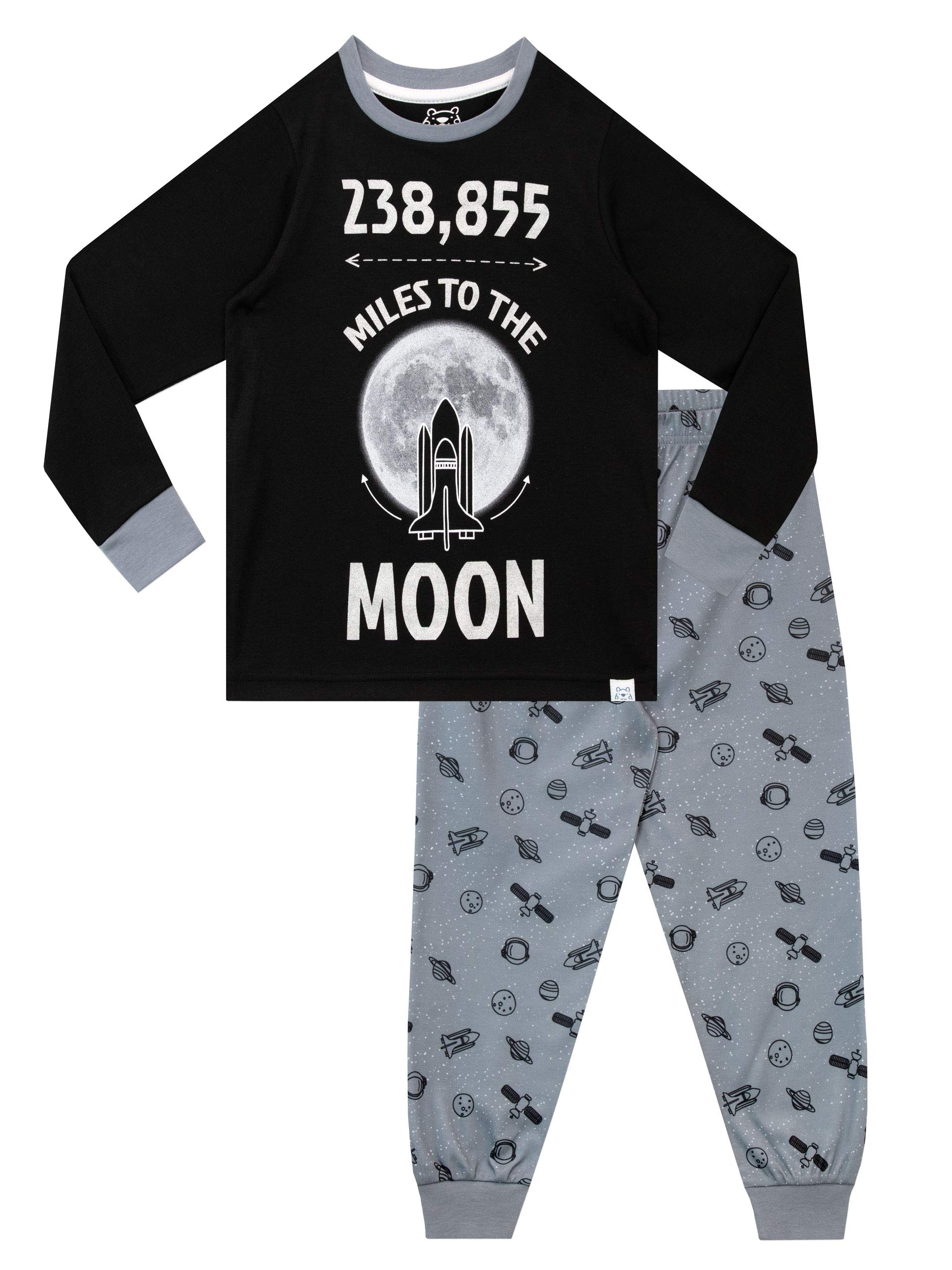 Harry Bear Boys Black Pyjamas Space 8-9 Years