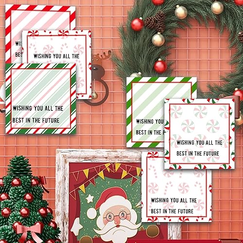 Miniatura 4 de 9 notas adhesivas de caramelo de Navidad de 3 x 3 pulgadas, lindos blocs de notas de caramelo de Navidad, notas de notas de caramelo de invierno