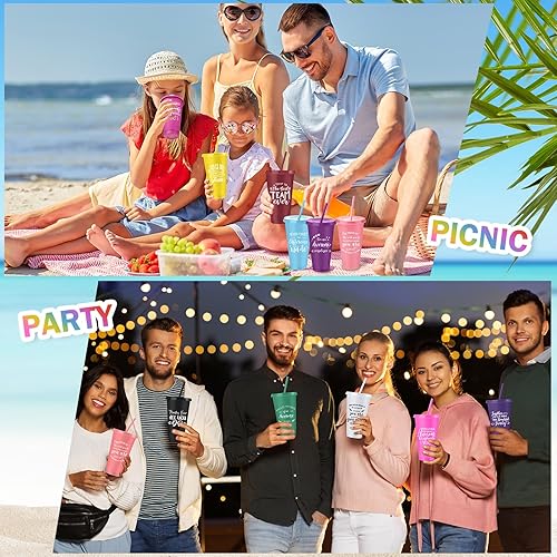 Miniatura 7 de 80 vasos de agradecimiento a los empleados a granel, taza de agradecimiento, regalo de graduación, vasos de plástico inspiradores de 24 onzas con