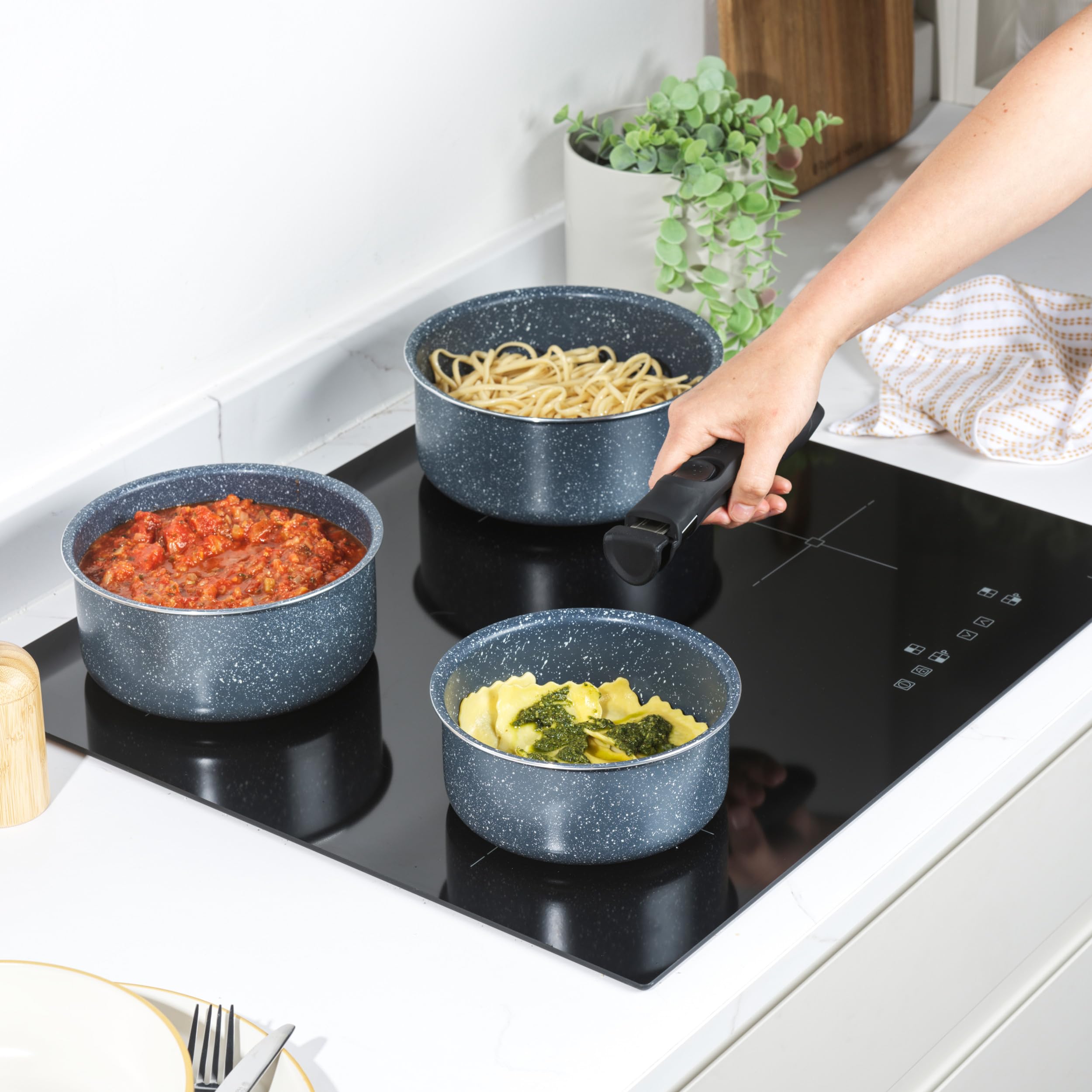 Gourmet Collection Hard Anodized Cookware Set - 14 pc.