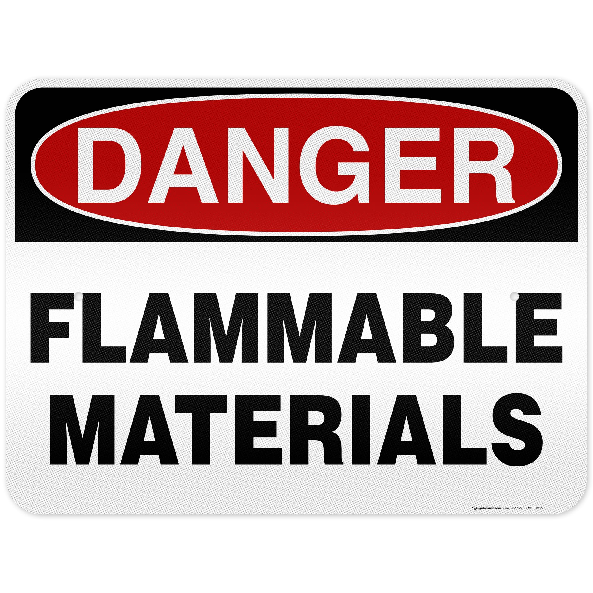 Danger Flammable Materials Sign,10x14 Inches, Rust Free .040 Aluminum, Fade — Amazon image 13