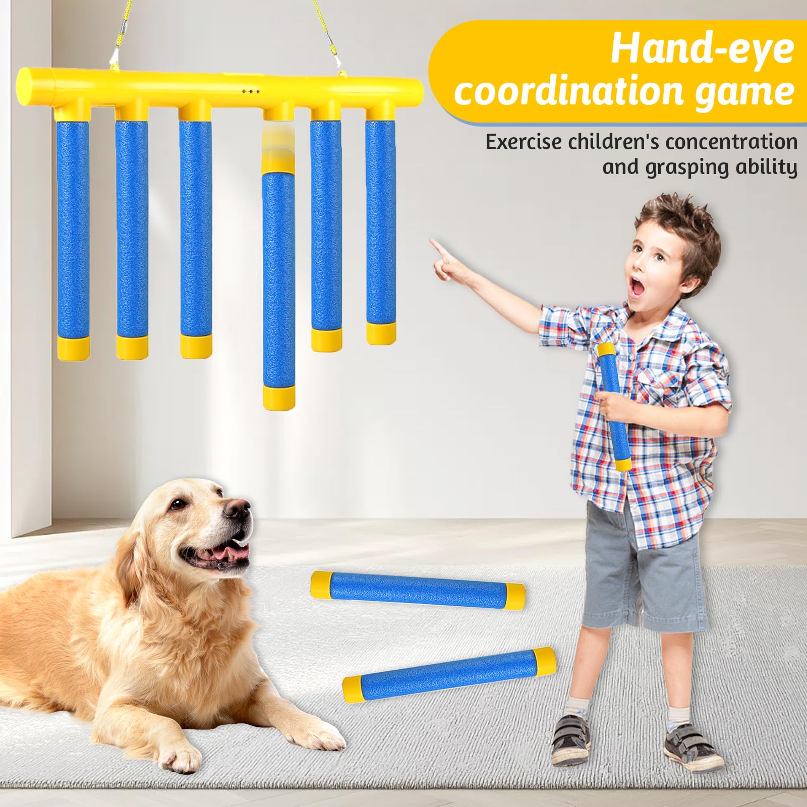 Yozexin Catching sticks game, Hand Speed Challenge games Reaction Game, Catching & Drop Stick with 3 Speeds - Image 3
