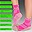 TechWare Pro Plantar Fasciitis Socks - Therapy Grade Targeted Cushion Compression Socks for Women & Men. Ankle Brace Foot Sleeve with Arch Support for Achilles Tendonitis & Heel Pain Relief Pnk/Wht M