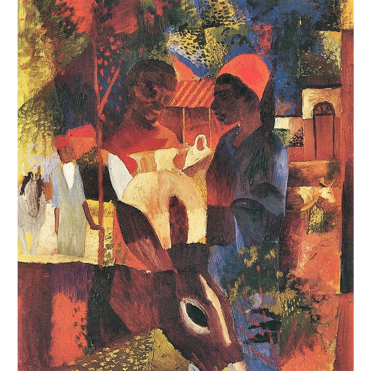 Impression d'art sur toile August Macke - Cadeau de crémaillère idéal grand format