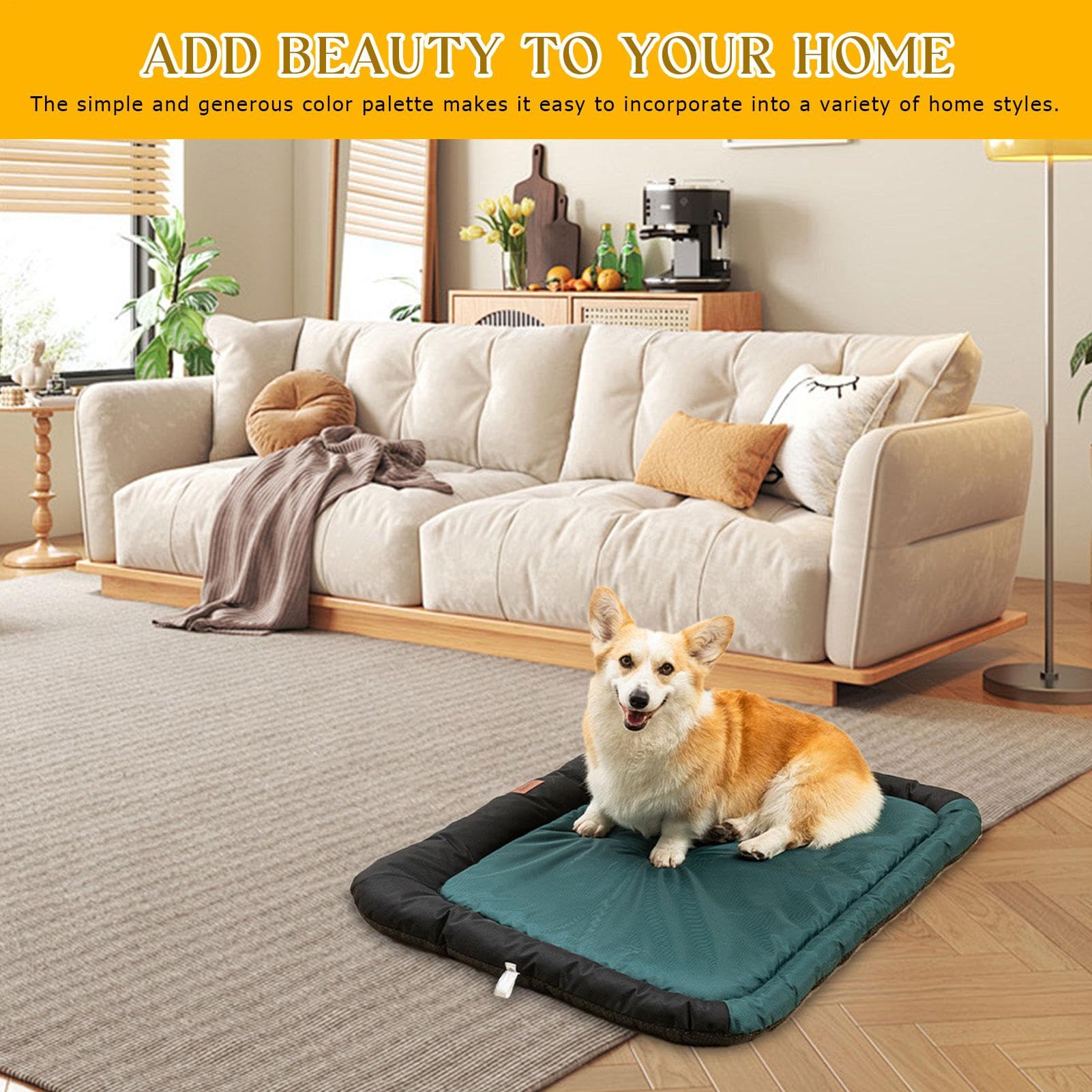 Tapis Pour Cage De Chien Coussin Chenil Chaud Doux Confortable Matelas | Coussin Canin Adapté Aux Chiens Et Chats De Taille Moyenne, Couchage Douillet En Cages Métalliques, Accesso