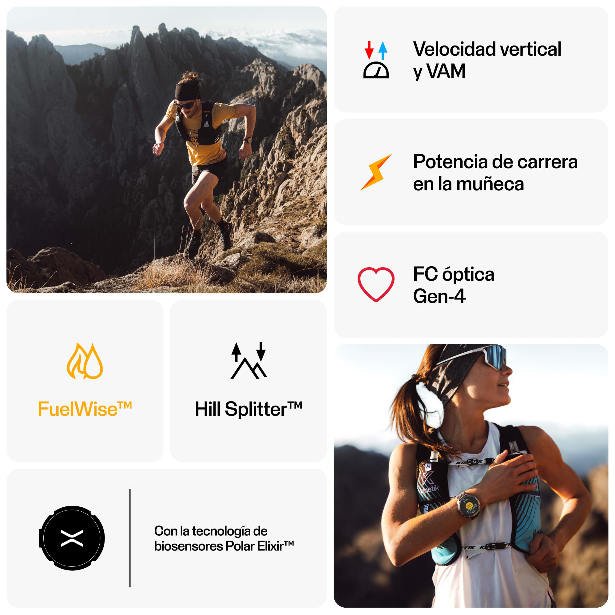 Polar Grit X2 Pro Reloj Outdoor GPS con Cristal de Zafiro