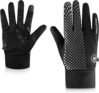 BADOWL Thermo Ride Water Resistant Winter Gloves for Men & Women with Anti-Slip Palm, Extended Wrist Cuff, Touchscreen Sup Price In India