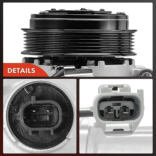 Miniatura 8 de A-Premium Compresor de aire acondicionado de CA con embrague compatible con Jeep Cherokee 2.4L 2014-2021, Chrysler 200 2.4L 2015-2017