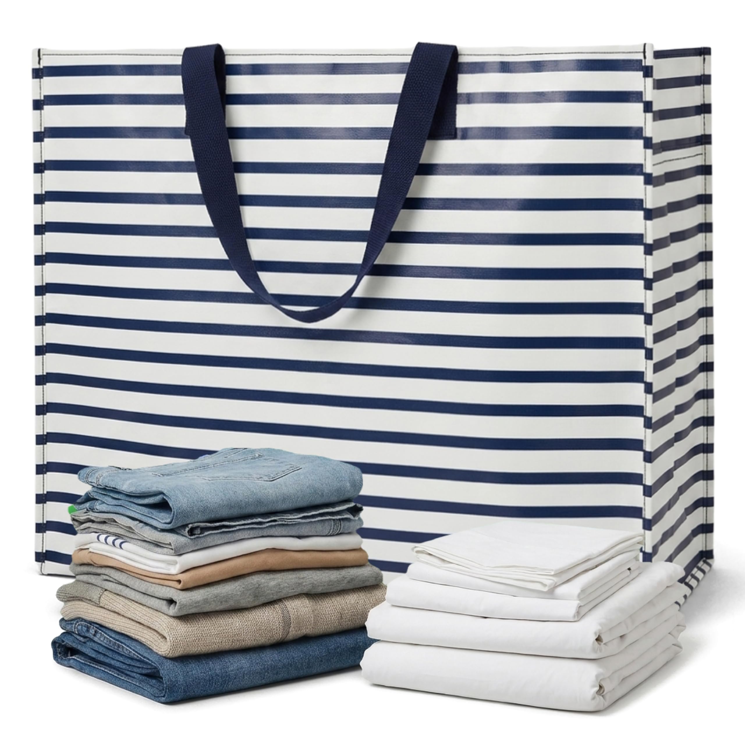 Rex London Jumbo Storage Bag โ Extra Large Storage Bags with Zips for Clothes, Moving Bags & Packing Bags, Heavy Duty Laundry Storage Bags for Clothing & Wardrobe Storage, Moving House Essentials โ image 1