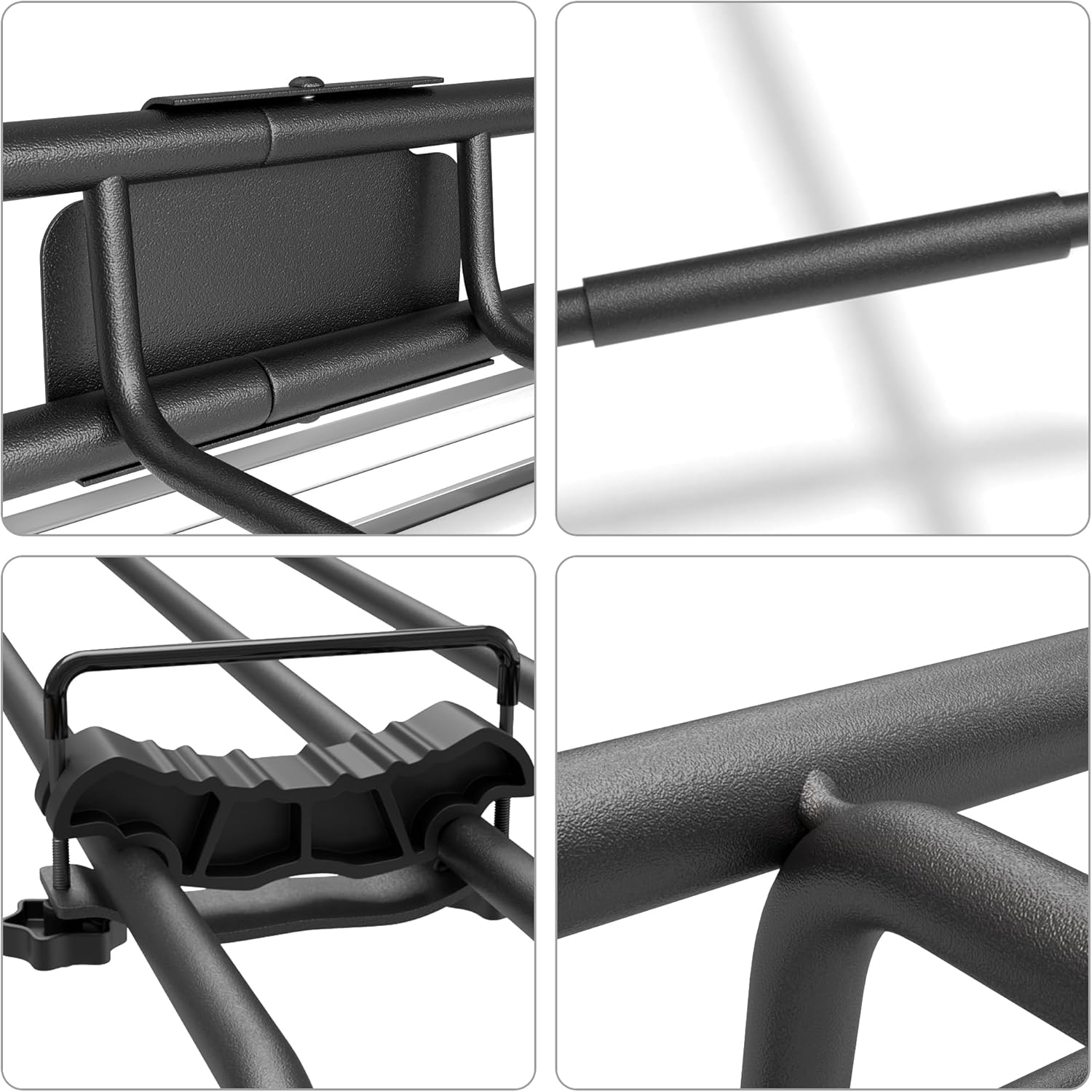 Roof Rack Basket, Upgraded 84"x 39"x 4" Roof Rack Cargo Carrier with 4' X 6' Super Duty Bungee Cargo Net, 2 pcs Ratchet Strap Fits for SUV Truck Cars