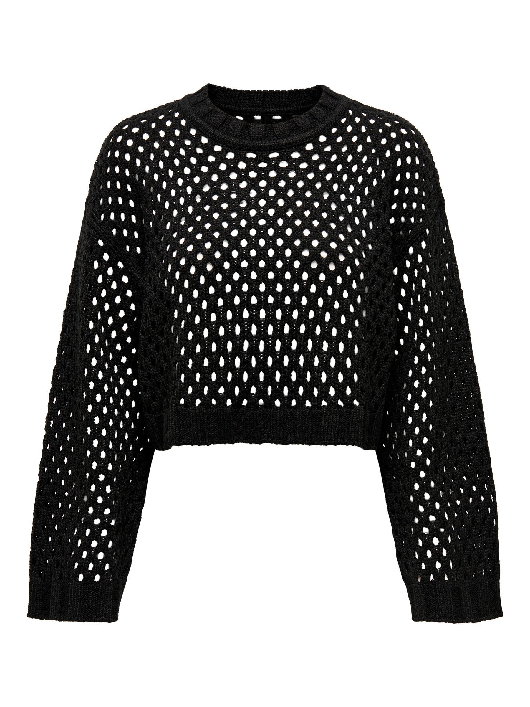 ONLY Female Knitted Top ONLSMILLA Knitted Top, Black, XS