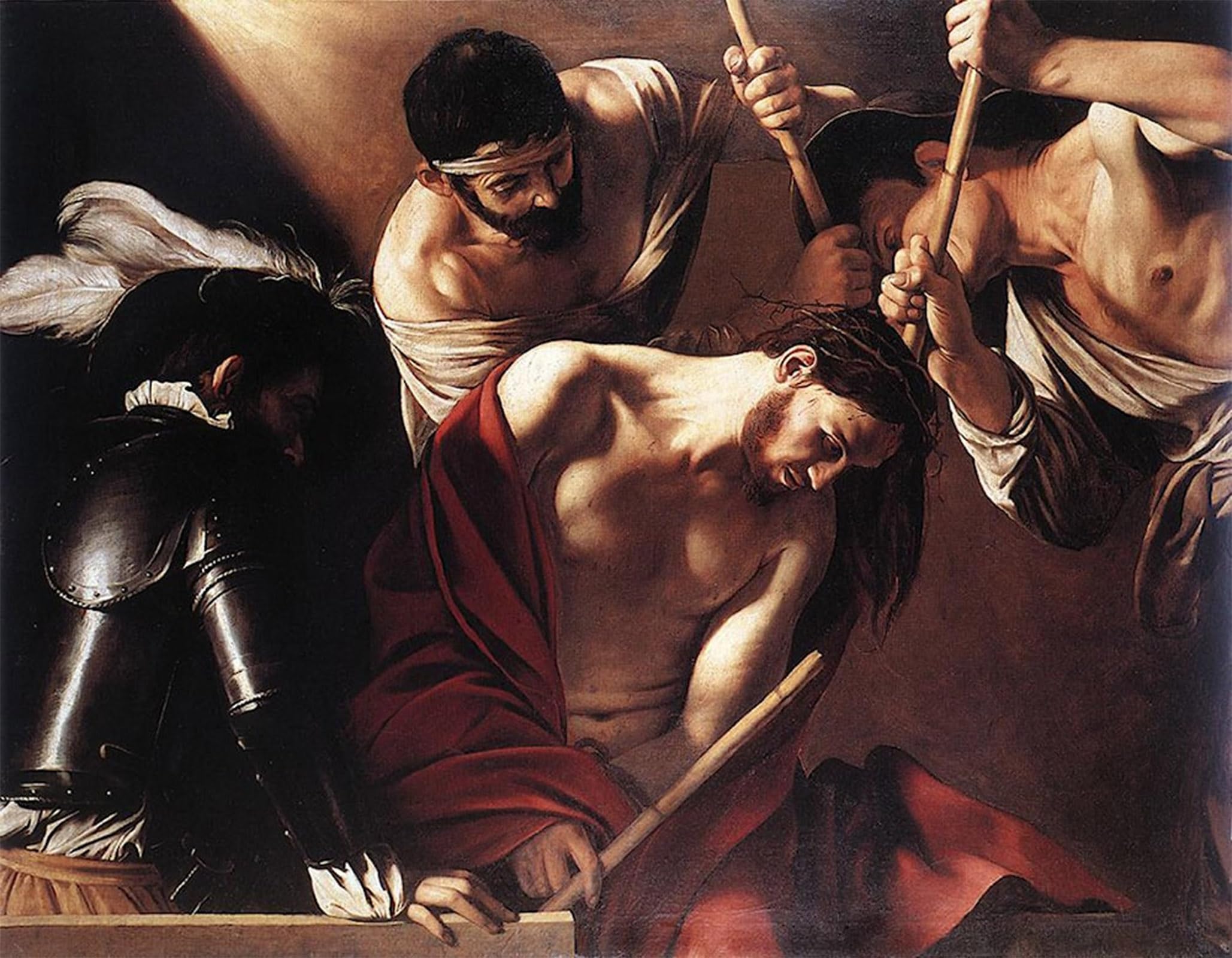 SERENDIPITP Aesthetic Poster Photo Wall Print Retro Picture the Crowning with Thorns by Caravaggio Modern Wall Artwork for Home Decor 60x90cm