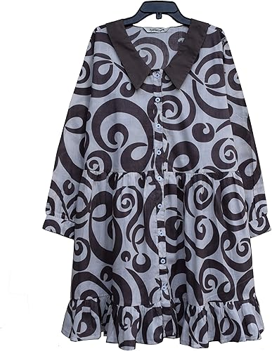 KRISHA Block Printed Pure Cotton Tunic Top Dress