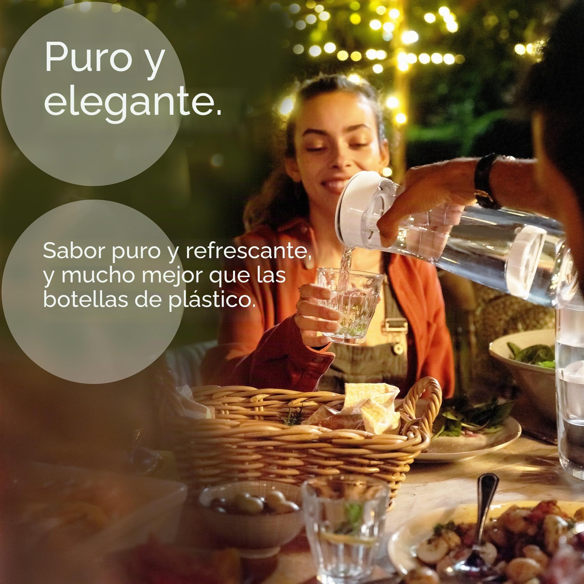 Brita Fill&Serve - Botella con filtro 1.3 L, color blanco y grafito