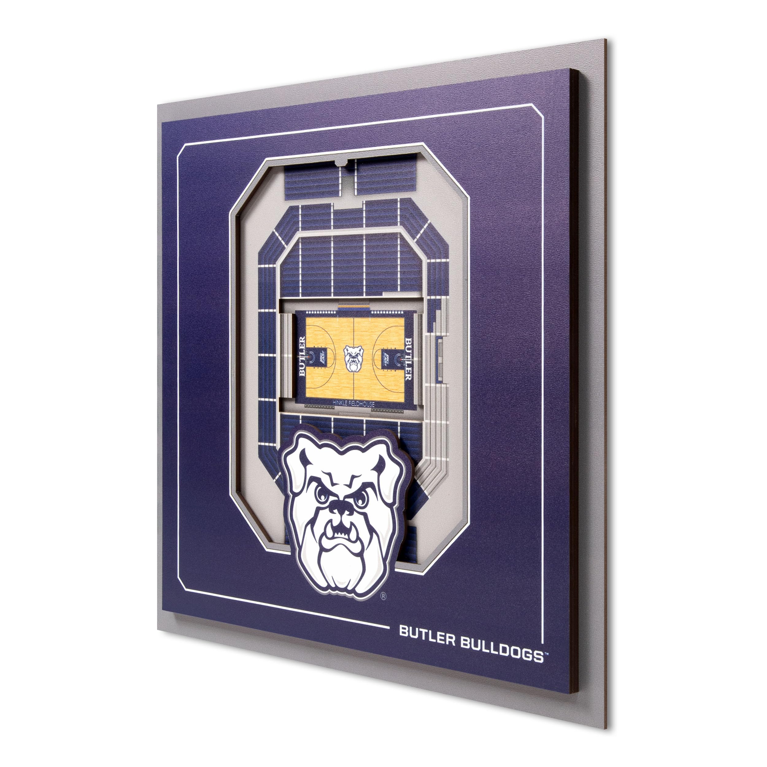 YouTheFan Officially-licensed NCAA Stadium Series 3D Wall Art - multi-layer team stadium replica, detailed sports fan gift, indoor decor