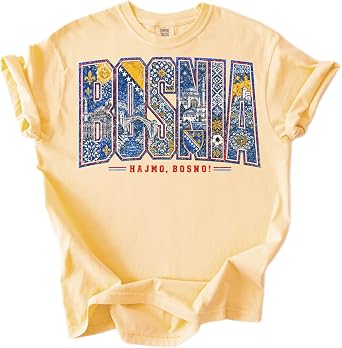 Bosnia Graphic World 2026 Cup T-Shirt Retro Country Pride Travel Tee Vintage Cultural Shirt