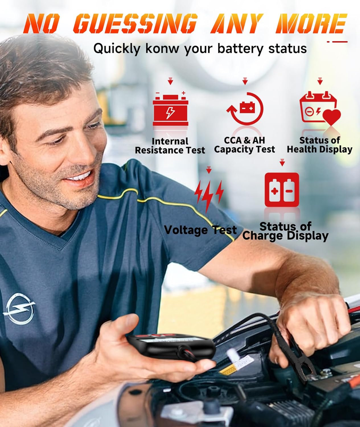 FOXWELL BT100 Pro Battery Tester result screen